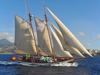 under full sails