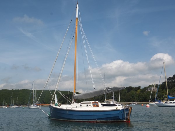 Cornish Crabber 22 in the water