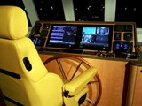 Custom Expedition Yacht wheelhouse