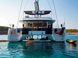 Lagoon 560 aft deck and water toy