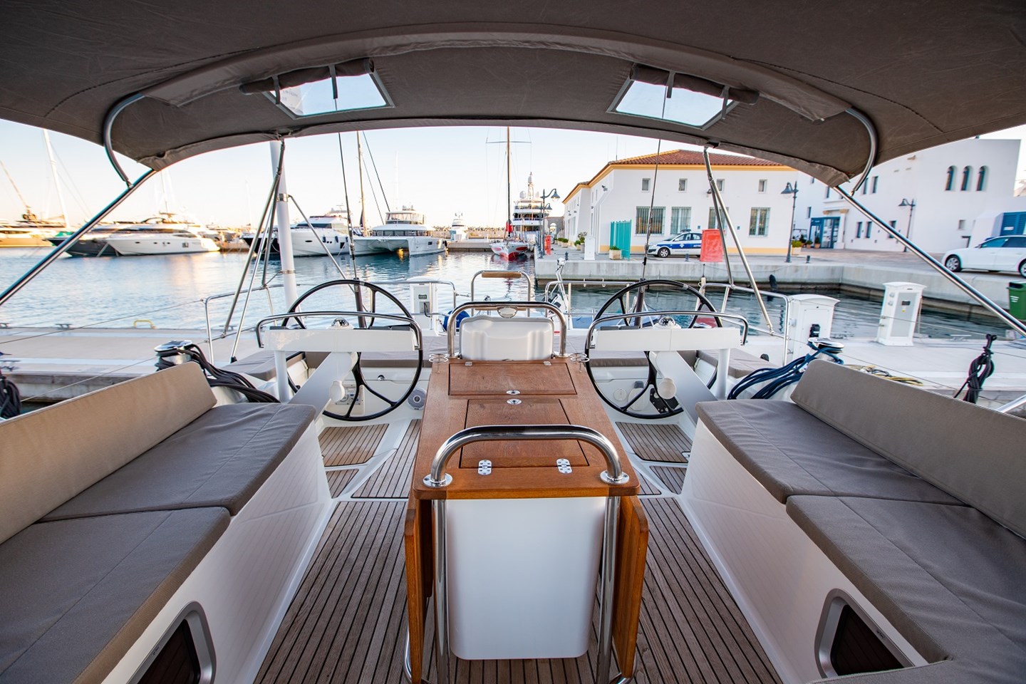 Elena II - cockpit looking aft