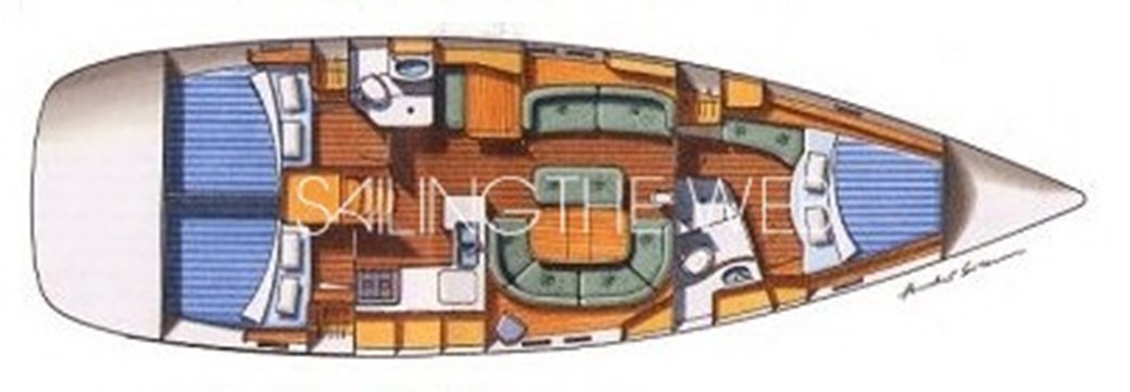 Beneteau Oceanis 473 Layout