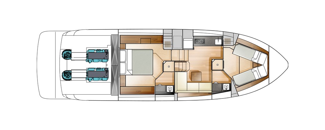 Fairline Targa 48 Open Layout