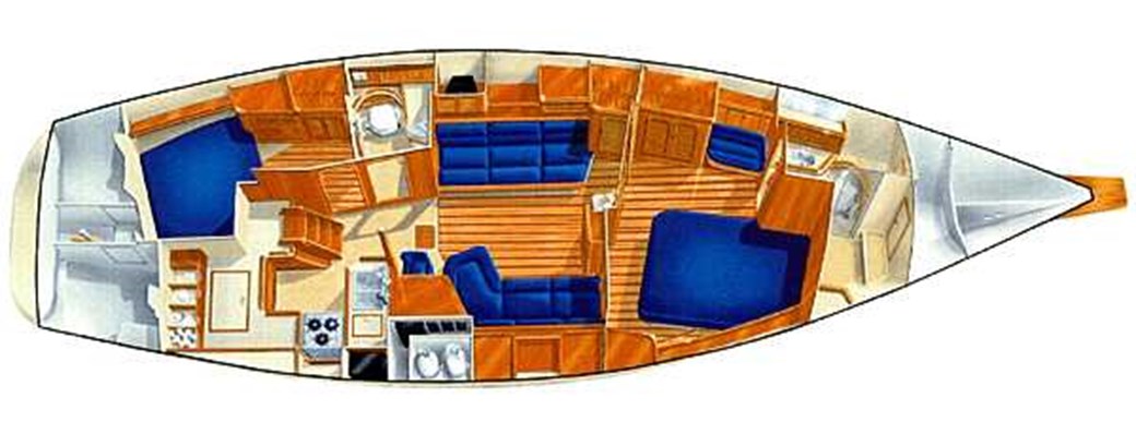 2008 Island Packet 460 for sale - Layout