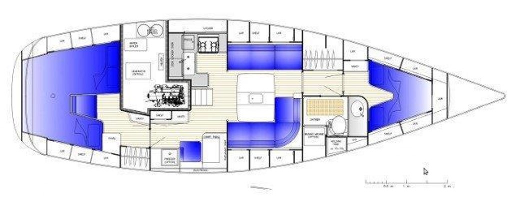 Hallberg-Rassy 40 layout