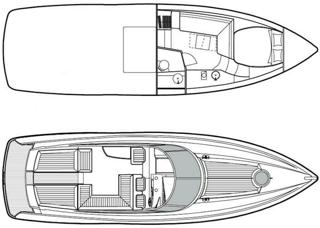 Sunseeker Superhawk 43 - Layout