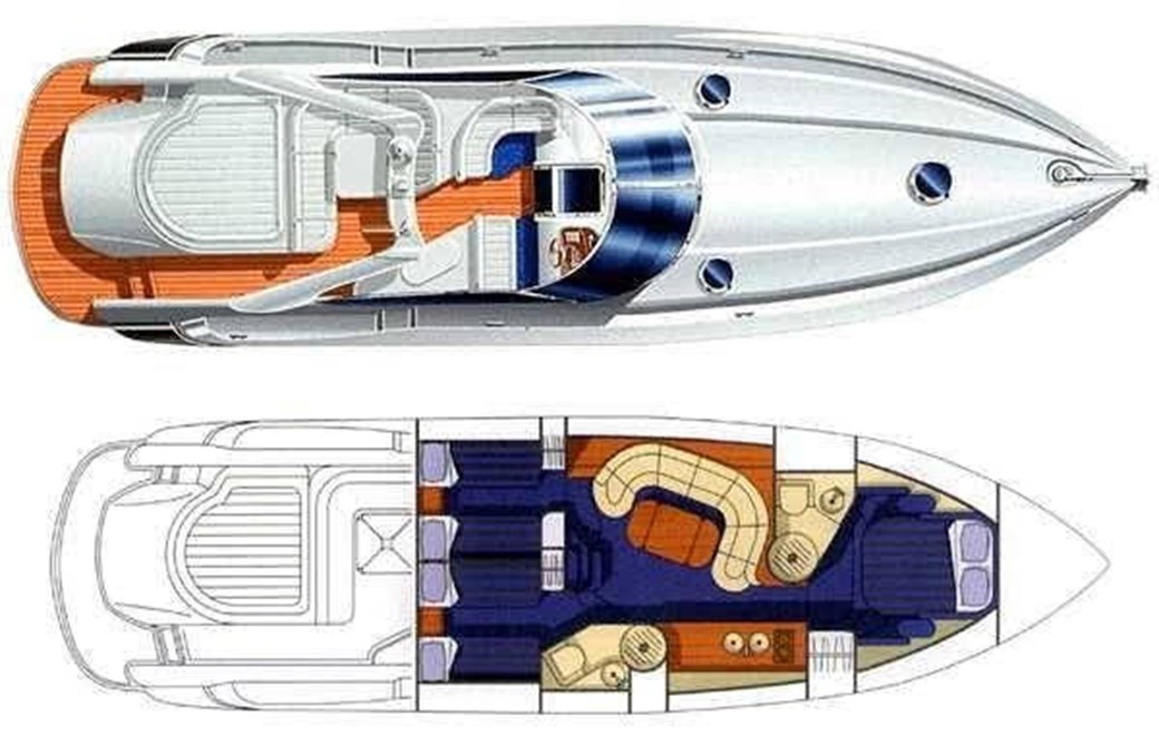 Sunseeker Predator 54 - Layout
