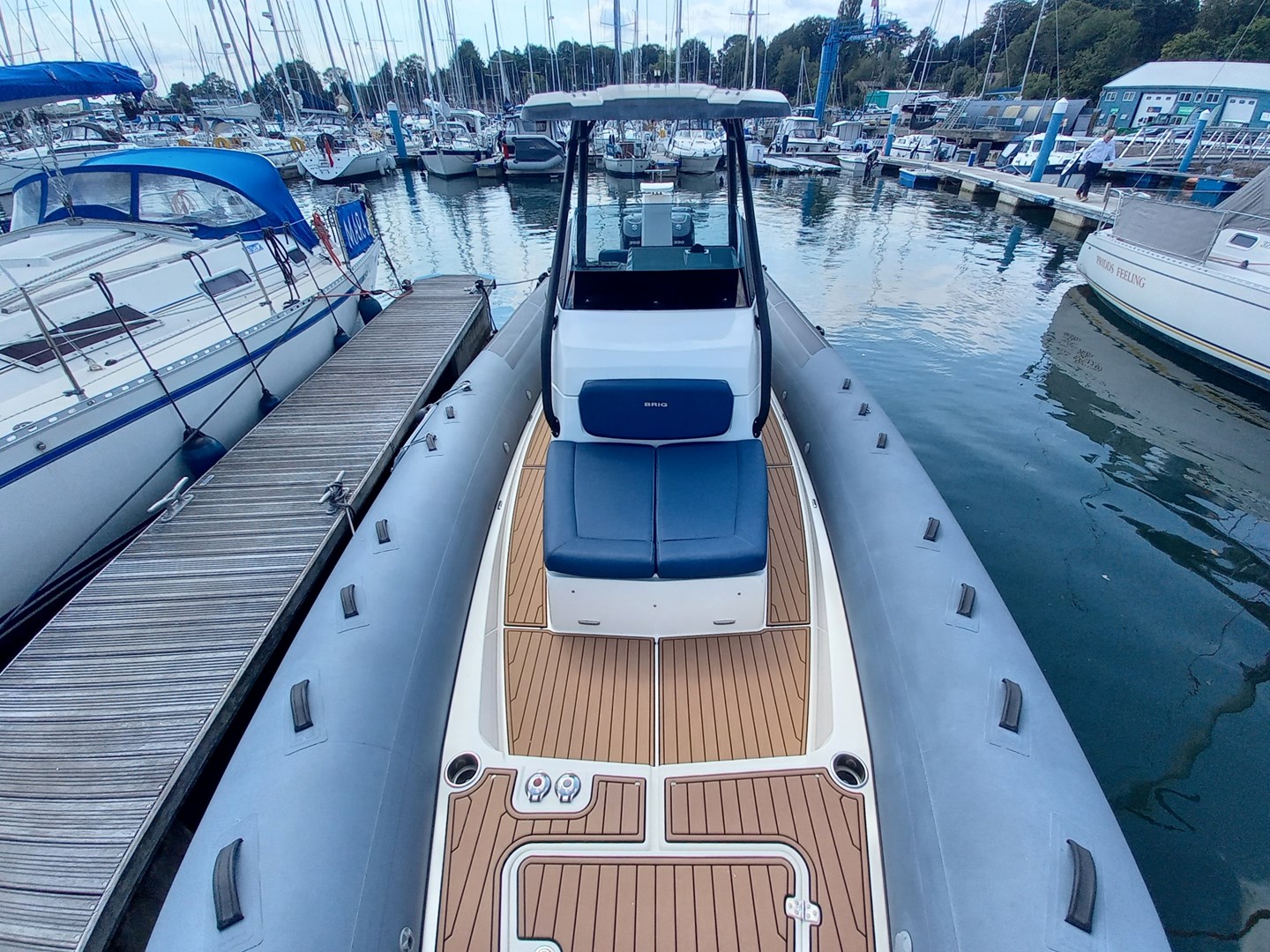 Looking aft