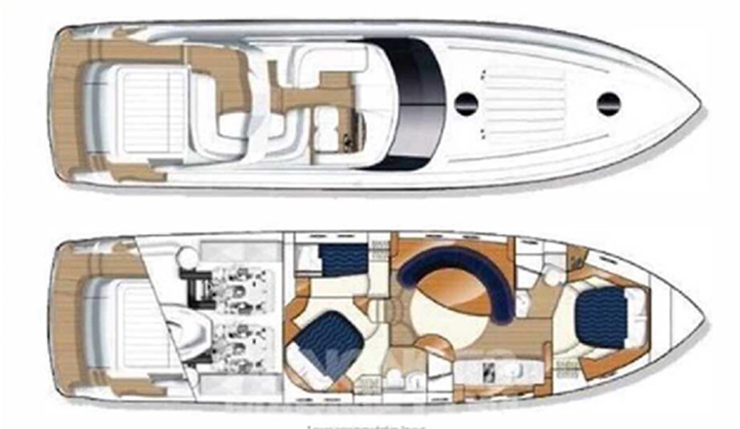 Princess V58 for sale - layout