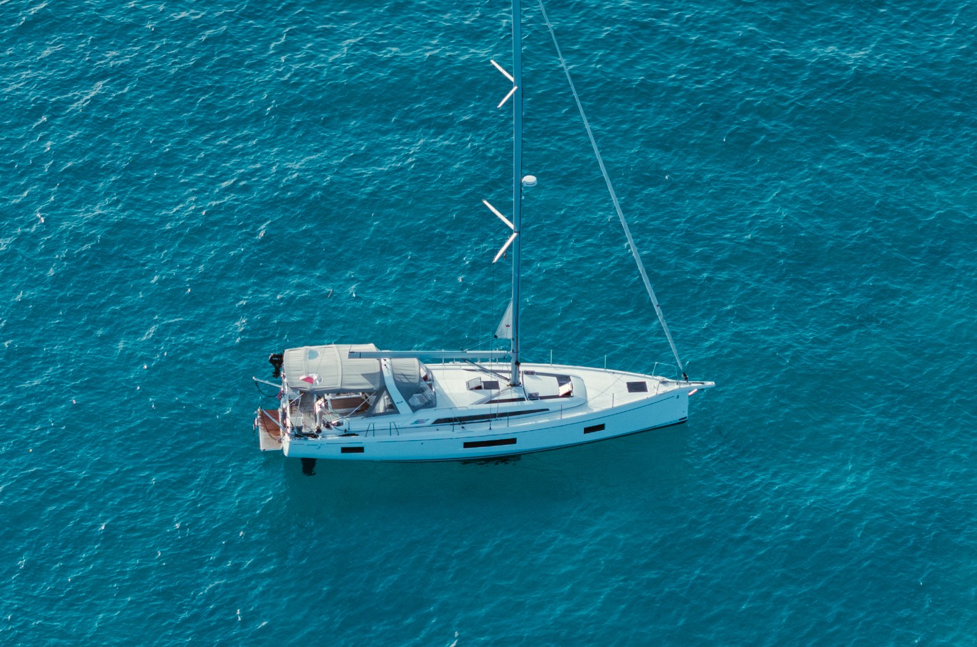 Beneteau Oceanis 51.1 on anchor